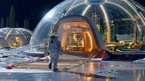 Moon City 2100   Smart City Life on the Moon   Ambient