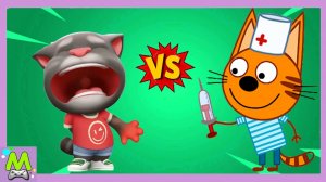 Три Кота и Говорящий Том в Играх про Больницу.Лечим Глазки и Зубки у Котов.Кто Лучший Доктор