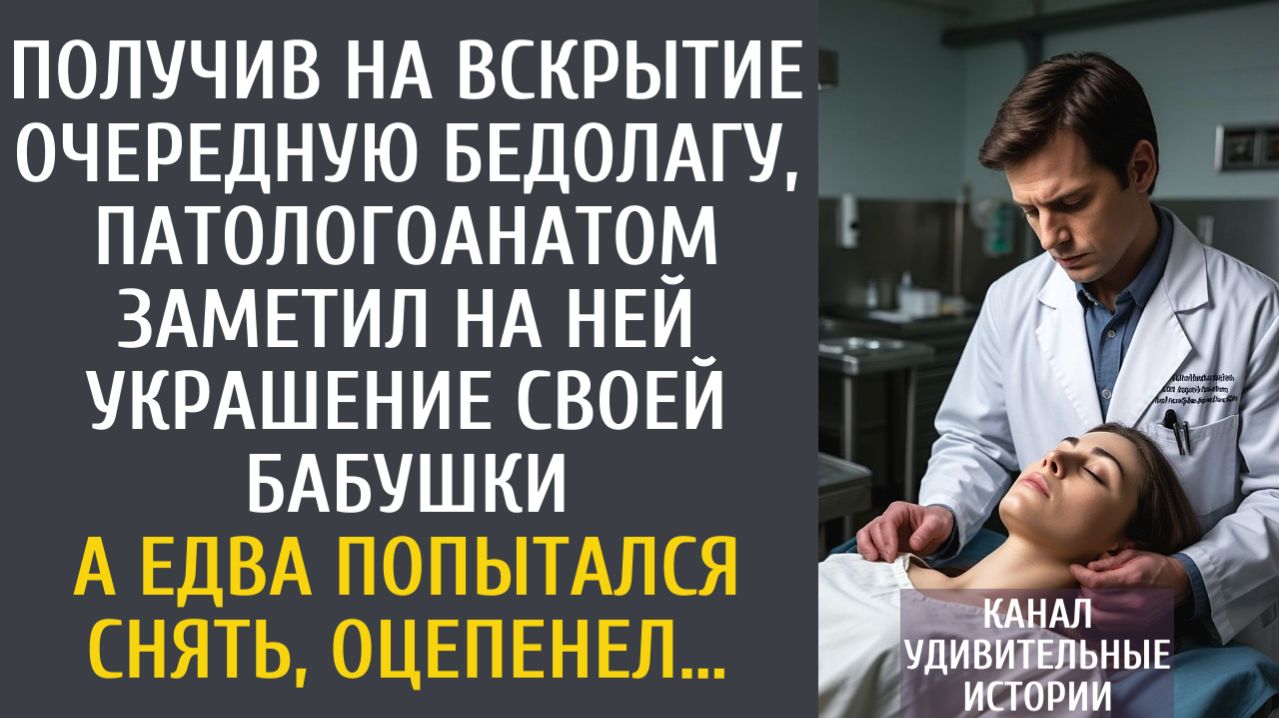 Истории из жизни Получив на вскрытие очередную бедолагу, патологоанатом заметил на ней ЭТО украшение