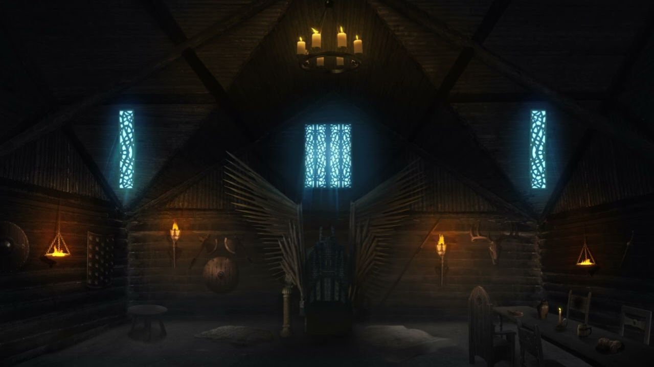 ASMR background: Viking Throne room! смотреть онлайн