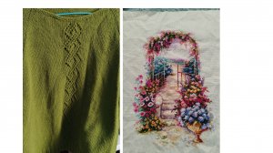 Финиш и старт по вышивка. Готовая работа.