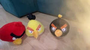 ANGRY BIRDS злые птички играем в мягкие игрушки