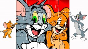 Том и Джерри пазлы для детей. Анимация
