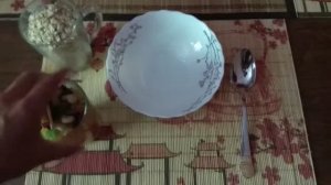 утро каша фрукты