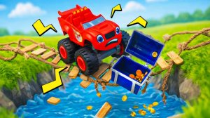 Игрушки Вспыш и Крушила перевозят ценный груз