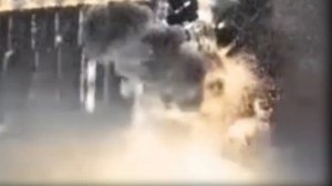 Кадры ночного удара по центральному командному пункту ВМС Ирана на побережье Каспийского моря.