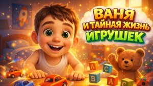 Ваня и тайная жизнь игрушек!Развивающий мультфильм для малышей.Мультики для девочек и для мальчиков.