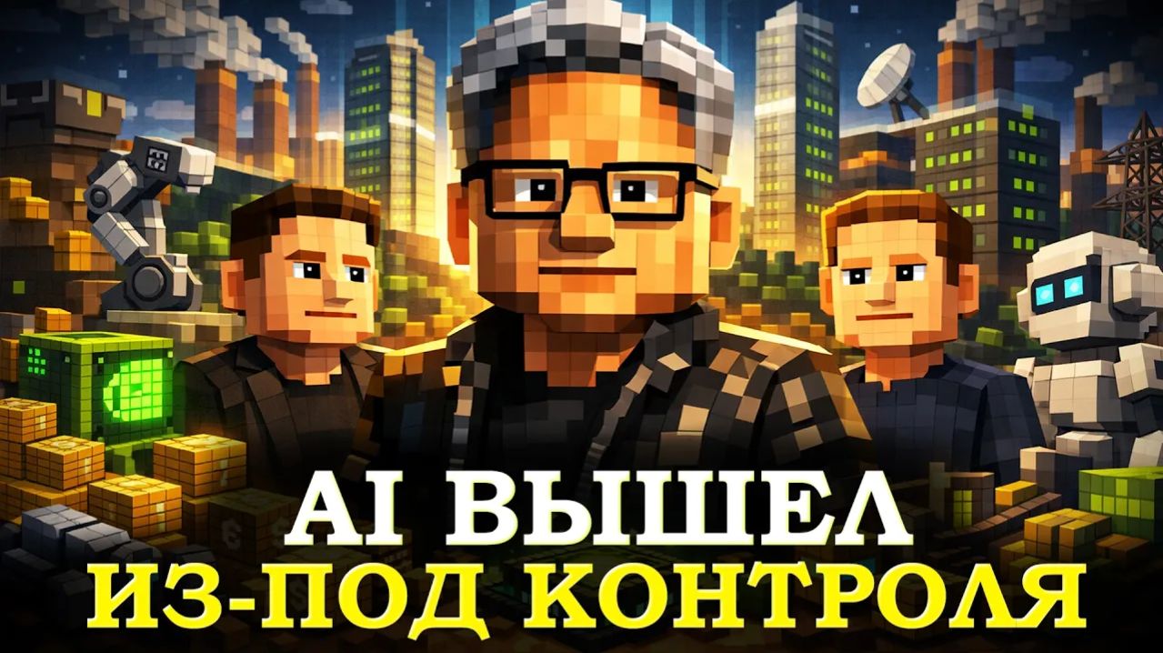 ШОК-ЭКСПЕРИМЕНТ： Ученые Заперли 1000 ИИ в Minecraft и Вот Что Случилось
