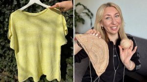 Впервые окрасила футболку. Стоило ли? Влог #вязание