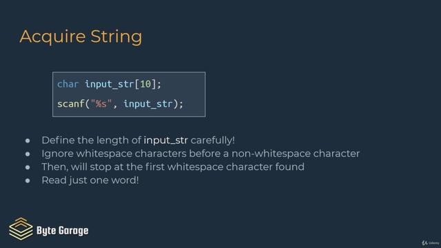 Byte Garage — 123 — Challenge Get The Line
