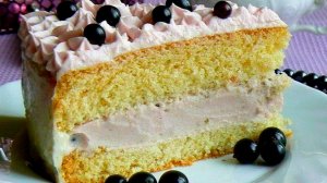 ТОРТ СО СМОРОДИНОВЫМ МУССОМ 😋👍