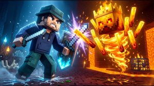 Огонь и лёд: решающая битва за измерение Minecraft