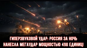 Гиперзвуковой удар: Россия за ночь нанесла мегаудар мощностью 498 единиц!