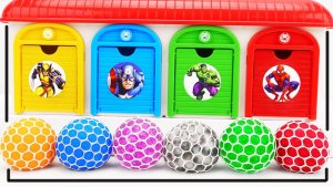 Мультики для малышей. Яркие гаражи Супергероев и антистрессики. Мультики для детей смотреть онлайн.