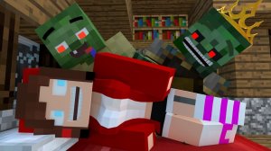 ЗОМБИ НАПАЛИ НА ДЕВУШКУ ДЖЕЙ ДЖЕЯ - МАЙНКРАФТ МУЛЬТИКИ