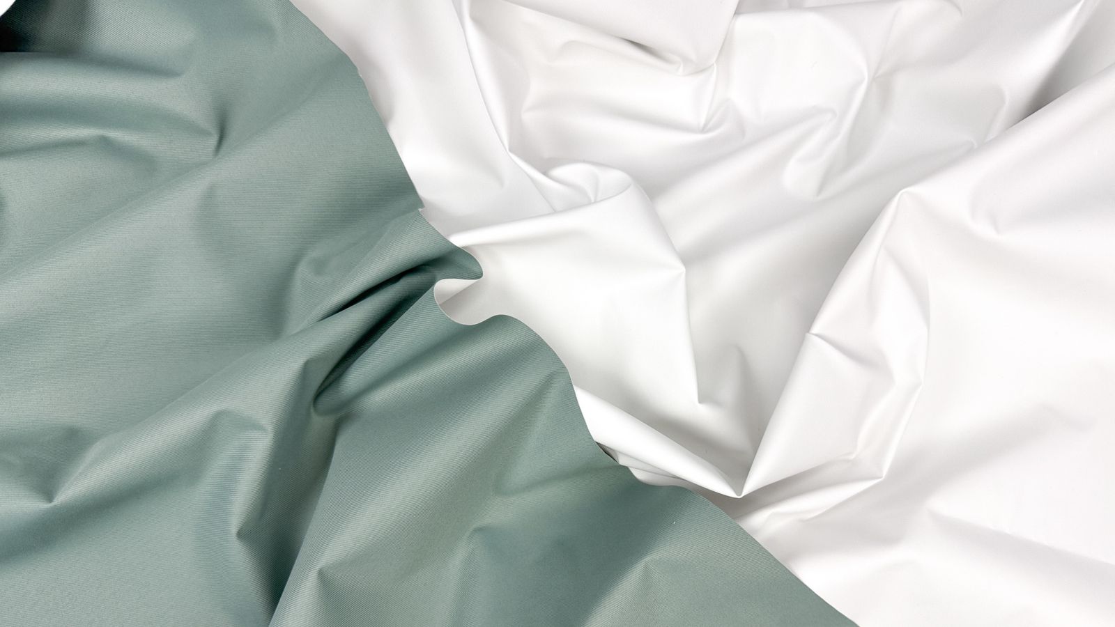 Плащевая ткань Мембрана белый-мята