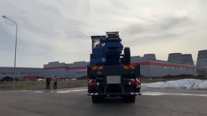 Автокран Клинцы КС-55729-9К-3 на шасси FAW J6 CA3250 + противовес 1,5 тн