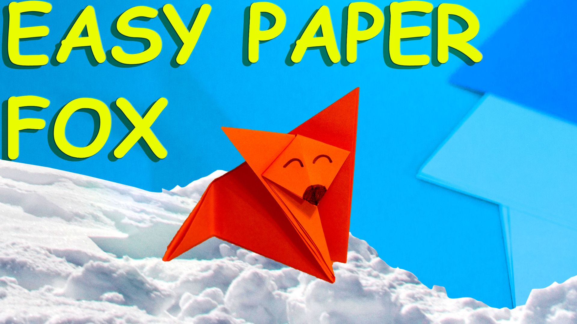 ЛИСА из бумаги своими руками | Простое ОРИГАМИ для ДЕТЕЙ | ORIGAMI FOX #stepbystep #children #foryou
