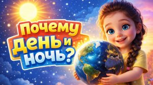 Почему наступает ночь? Развивающий и познавательный мультфильм для детей.
