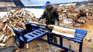 КОЛЮ ДРОВА САМОДЕЛЬНЫМ ДРОВОКОЛОМ
