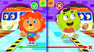 Маша и Леопольд. Безопасность в метро - Мультик для детей