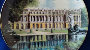 Антикварная фарфоровая тарелка дворец ХЕРРЕНКИМЗЕЕ.ЧАСТЬ 5