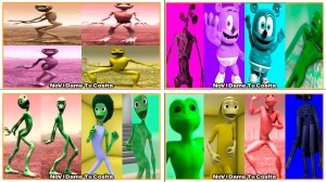 Зелёный Человек Танцует Dame Tu Cosita Music Video Megamix #73-76 в Tiles Hop - NoV