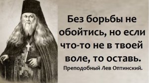 Пусть идет, как идет, а то заболеешь. Преподобный Лев Оптинский.