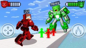 Джей Джей Рэд против Майки Гиганта Грина в фильме "Трансформеры РАША". Майнкрафт Мультик