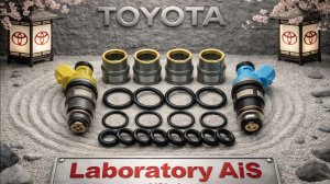 Ремкомплект на 4 инжектора T-107S, TOYOTA 1RZE,2RZE,4AGE,2TZFE,3SGTE,.mp4