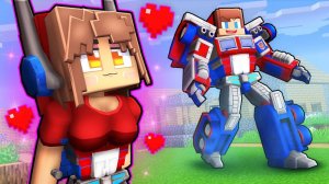 Фанатка влюбилась в Джей Джей автобота Оптимуса Прайма. Майнкрафт Мультик