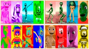 Зелёный Человек Танцует Dame Tu Cosita Music Video Megamix #57-60 в Tiles Hop - NoV