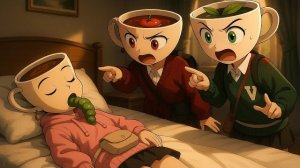 Балерина Капучина превратилась в гигантского монстра, когда к ней в рот заползла гусеница