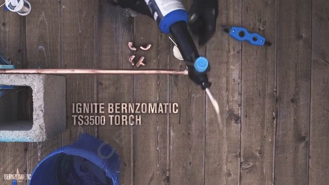 Горелка газовая BernzOmatic TS3500T Пайка медной трубы