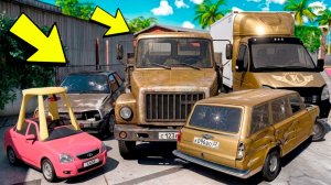 Угнал кучу золотых чит тачек у мажора в GTA 5! Битва воров в ГТА 5 Онлайн!