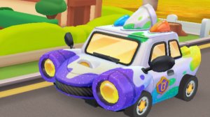 Панда. Панда школьный автобус. Полицейская крутая  машинка. Часть  6.