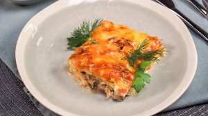 Индейка с королевскими шампиньонами и картошкой