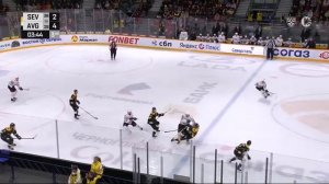 КХЛ. Северсталь_Авангард 19032026. Котляревский вьезжает в прыгающего Камалова