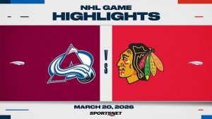 Обзор матча НХЛ | Чикаго - Колорадо (21.03.2026)