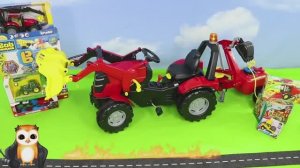 МУЛЬТИКИ ПРО МАШИНКИ ЭКСКАВАТОР ТРАКТОР ЛЕСОВОЗ ПОЖАРНАЯ МАШИНКА