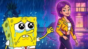 СПАНЧ БОБА БРОСИЛА РУМИ ИЗ К ПОП ОХОТНИКИ НА ДЕМОНОВ МУЛЬТИК СПАНЧ БОБ РЕАКЦИЯ