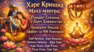 Харе Кришна Маха-мантра: Блаженство за 108 Повторов! Проверено Веками 🙏🕉️💫