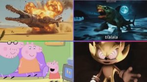 Тайлс Хоп: Бомбордино Крокодил против Соника и Зомби Траллело 🎵 Свинка Пеппа Эдишн