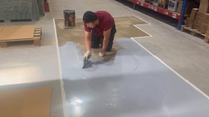 Ремонт покрытия на складе