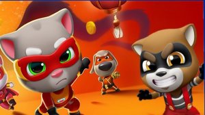 Спасите мир с Томом, Анджелой и друзьями в игре «Говорящий Том: погоня героев»!  Гонка началась! Доб