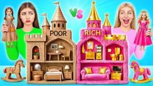 Строим Удивительный Кукольный Домик Дорогой vs Дешевый Челлендж  Крутые Творческие Лайфхаки