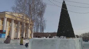 Магнитогорск, новогодняя ёлка у дворца культуры Железнодорожников, 12-й  участок (21.12.2020)