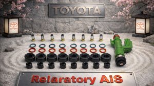Ремкомплект на 8 инжекторов T-110S, TOYOTA, LEXUS 23209-YWF01, 3URFE,,.mp4