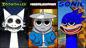 СПРУНКИ ЗООНОМАЛИЯ vs МЕГАЛОВАНИЯ vs ШИН СОНИК! SPRUNKI ПОДБОРКА ПЕСНИ АНДЕРТЕЙЛ СОНИК И ДР. РЕАКЦИЯ