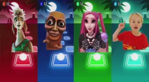 Плитки Ритма: Гранд-Битва — Охотники на Демонов против Козлика и Влада с Никитой! 🎶🔥